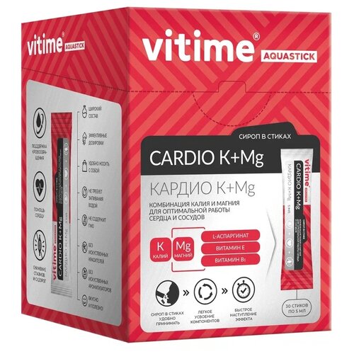 фото VITime Aquastick Cardio K+Mg р-р стик, 30 шт.