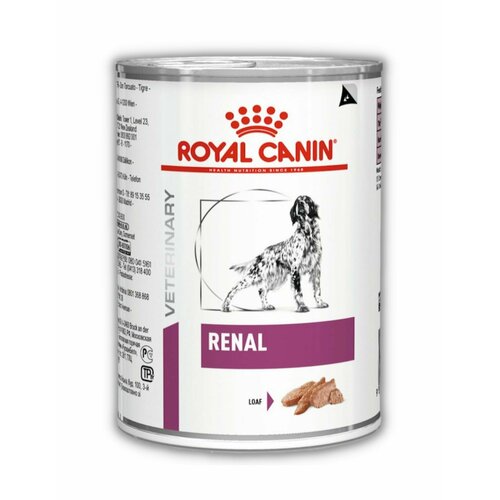 фото Консервы для собак Royal Canin Renal при хронической почечной недостаточности, 12 банок по 410 г