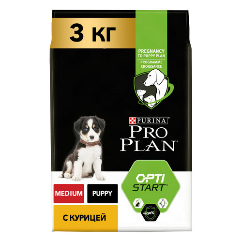 фото Сухой корм PRO PLAN® для щенков средних пород, с высоким содержанием курицы 3 кг