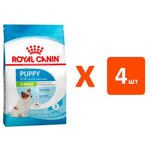 фото ROYAL CANIN X-SMALL PUPPY для щенков маленьких пород 0,5 кг х 4 шт