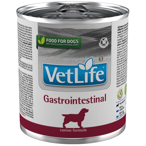 фото Влажный корм для собак Farmina Vet Life Gastrointestinal, при болезнях ЖКТ 1 уп. х 1 шт. х 300 г