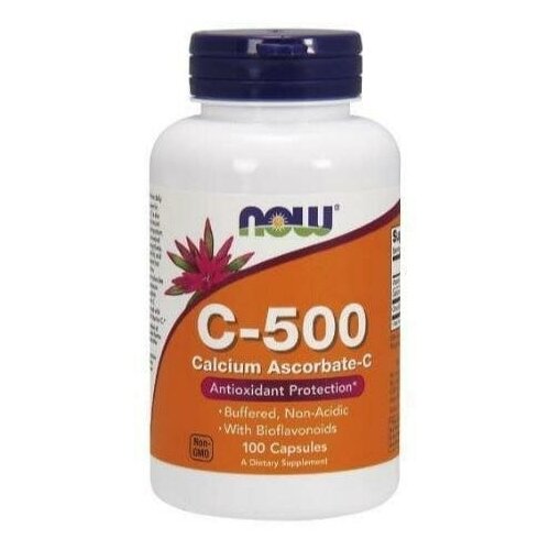 фото NOW C-500 Calcium Ascorbate 100 vcaps