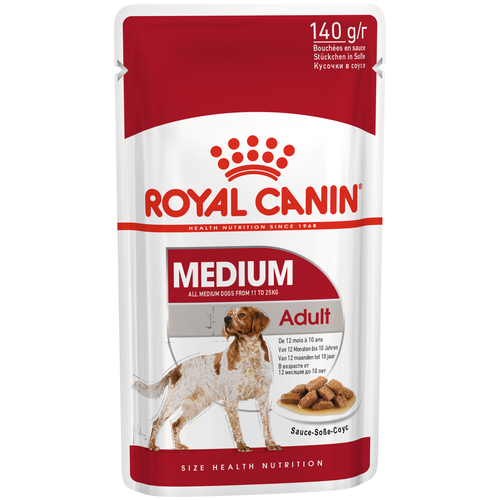 фото Влажный корм для собак Royal Canin для здоровья кожи и шерсти, при чувствительном пищеварении 1 уп. х 1 шт. х 140 г (для средних пород)