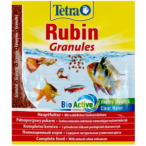 фото Сухой корм  для  рыб, ракообразных Tetra TetraRubin Granules, 15 г