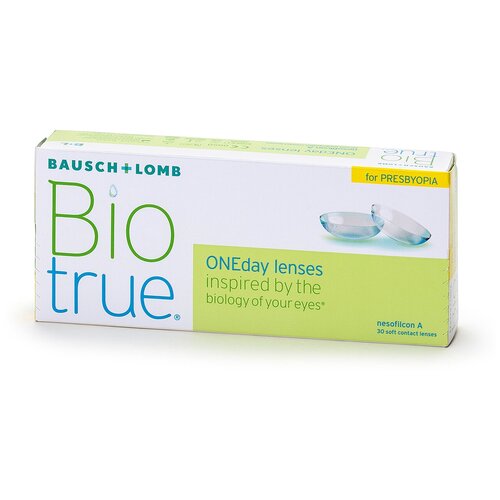 фото Контактные линзы Bausch & Lomb Biotrue Oneday for presbyopia, 30 шт., R 8,6, D -3,25, ADD: высокая