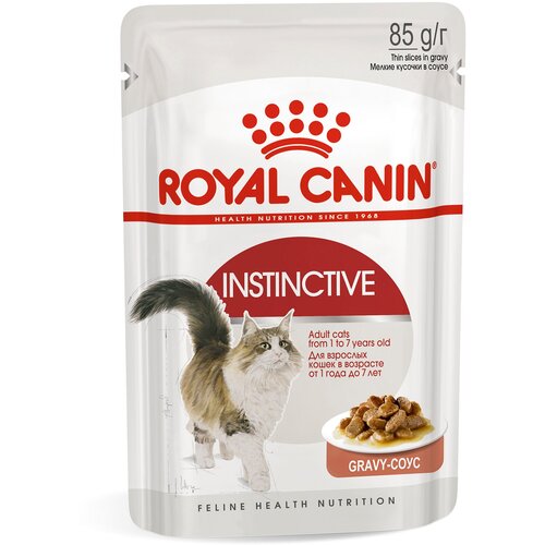 фото Влажный корм для кошек Royal Canin Instinctive, профилактика избыточного веса, профилактика МКБ 24 шт. х 85 г (кусочки в соусе)