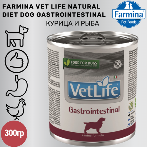 фото Farmina Vet Life (Фармина Вет Лайф) Gastrointestinal Лечебные консервы для собак при болезнях ЖКТ 300 г