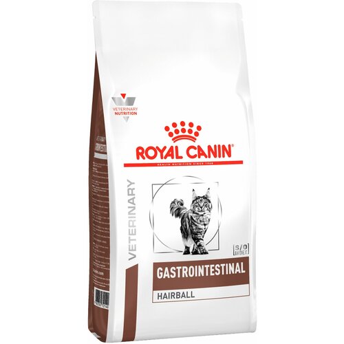 фото ROYAL CANIN GASTROINTESTINAL HAIRBALL для взрослых кошек при заболеваниях желудочно-кишечного тракта для вывода шерсти (2 + 2 кг)