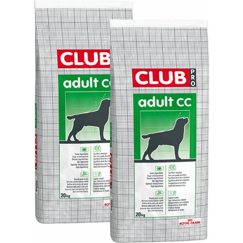 фото ROYAL CANIN CLUB ADULT CC для взрослых собак всех пород 20 + 20 кг