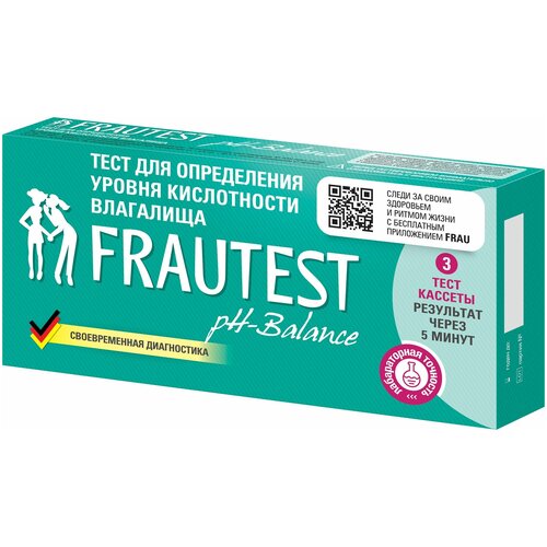 фото Тест для определения уровня кислотности влагалища FRAUTEST pH-balance