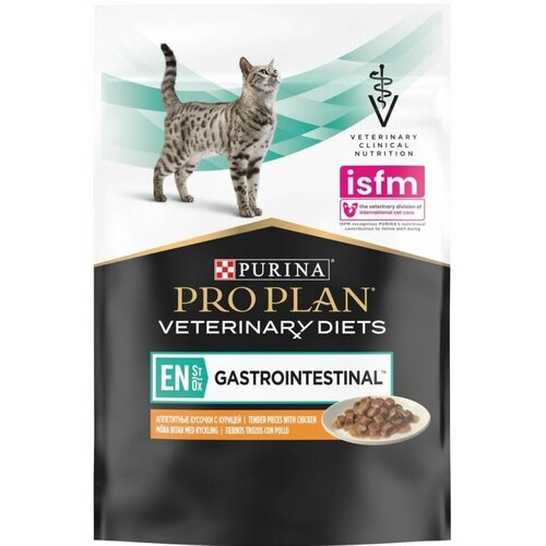 фото Влажный корм для кошек диетический PRO PLAN® VETERINARY DIETS EN ST/OX Gastrointestinal при расстройствах пищеварения, с курицей 85 г