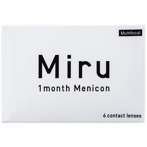 фото Контактные линзы Menicon Miru 1month Multifocal, 6 шт., R 8,6, D +2, ADD: низкая, прозрачный, 1 уп.