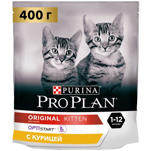 фото Сухой корм для котят Pro Plan с высоким содержанием курицы 400 г