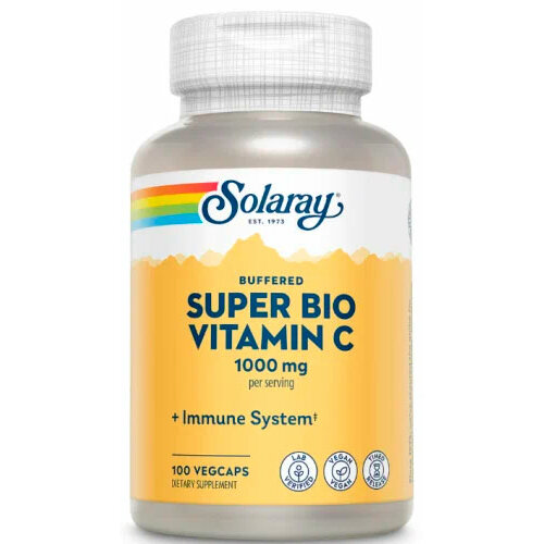 фото Solaray Super Bio Vitamin C витамин C медленного высвобождения 100 капсул