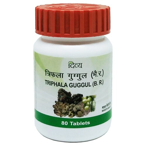 фото Таблетки Patanjali Triphala Guggul, 80 г, 80 мл, 80 шт.