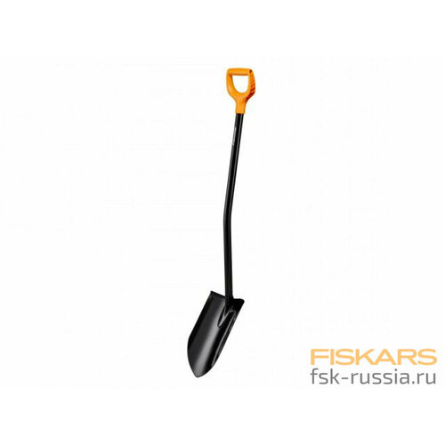 Лопата штыковая FISKARS с удлиненным лезвием и удлиненной ручкой черная 1067517 фото