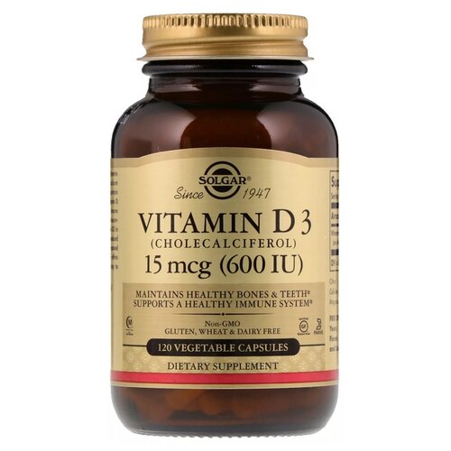 фото Vitamin D3 капс., 600 МЕ, 29 г, 120 шт.