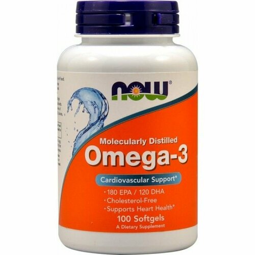 фото NOW Omega-3 1000 мг (100 капсул) 1000 мг 100 капсул