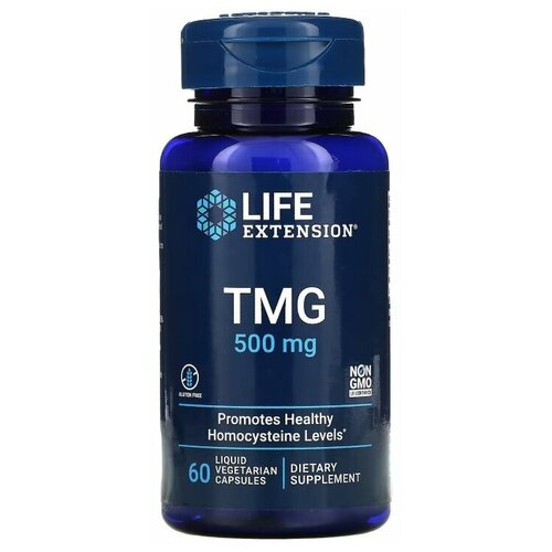 фото Life Extension TMG 500 mg 60 vcaps / Лайф Экстэншн ТМГ 500 мг 60 вег капс