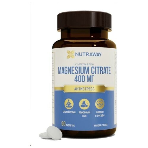 фото Таблетки NUTRAWAY Magnesium Citrate, 90 шт.