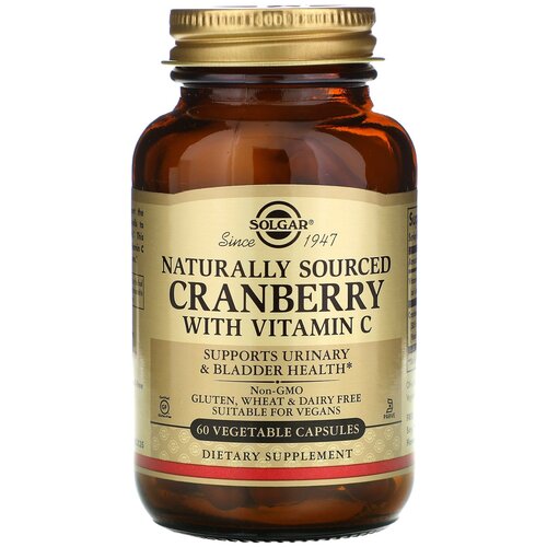 фото Solgar Natural Cranberry with Vitamin C капс., 270 г, 60 шт.