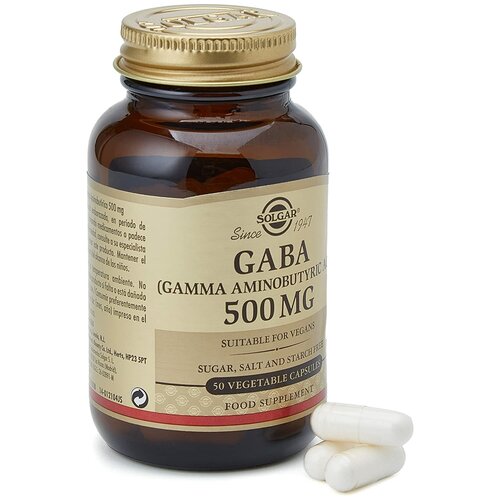 фото Solgar GABA 500 mg Vegetable Capsules, 50 капс.