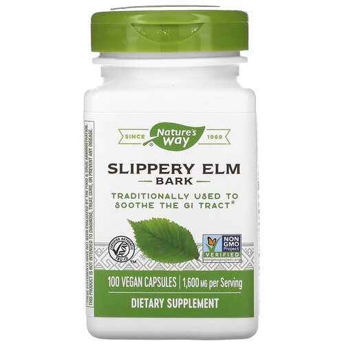 фото Капсулы Nature's Way Slippery Elm Bark, 110 г, 100 шт.