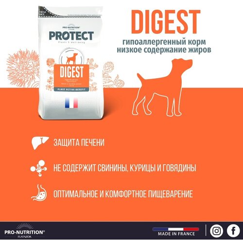 фото Сухой корм для собак Pro-Nutrition Flatazor Protect Digest при болезнях ЖКТ (2кг)