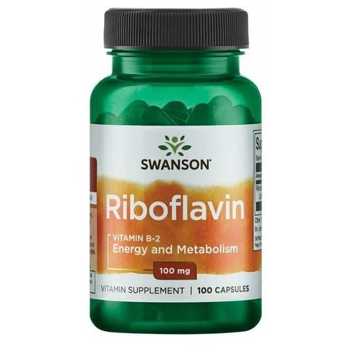 фото Riboflavin, 100 мг, 90 г, 100 шт.