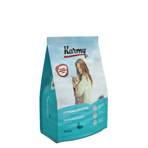 фото Сухой корм для кошек Karmy Hypoallergenic Утка 400г