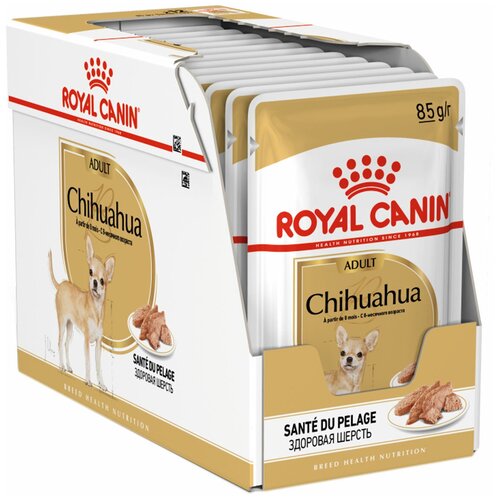 фото ROYAL CANIN CHIHUAHUA ADULT для взрослых собак чихуахуа паштет (85 гр х 12 шт)