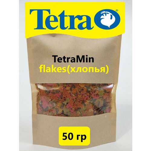 фото Корм для рыб Tetra TetraMin XL Flakes, 50 гр, хлопья, для всех видов пресноводных декоративных рыб