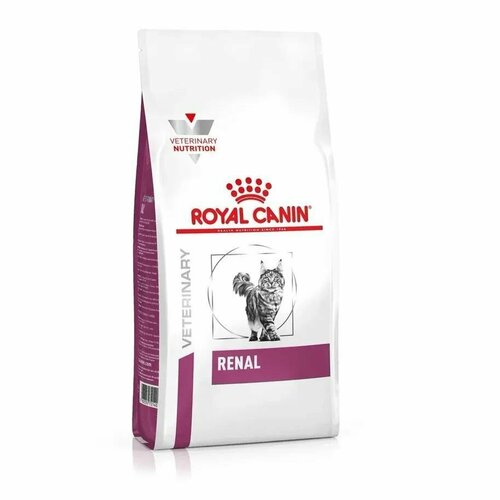 фото Сухой корм для кошек Royal Canin Renal Feline при хронической почечной недостаточности, диетический, субпродукты, 350 г