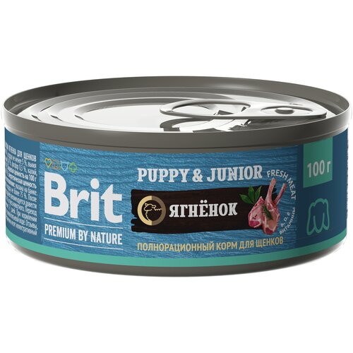 фото Влажный корм для собак Brit Premium by Nature Puppy & Junior ягнёнок 1 уп. х 1 шт. х 100 г