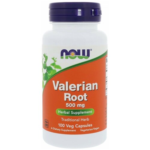 фото Капсулы NOW Valerian Root, 90 г, 500 мг, 100 шт.