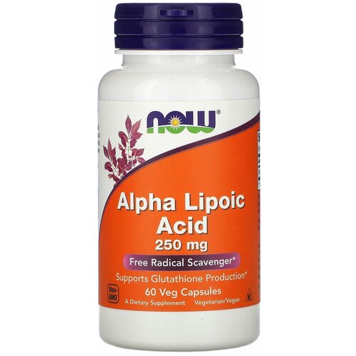 фото Alpha Lipoic Acid капс., 250 мг, 150 мл, 100 г, 60 шт.