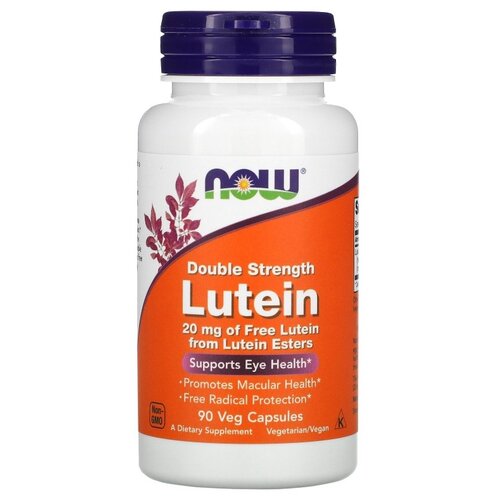 фото Капсулы NOW Lutein Double Strength, 80 г, 20 мг, 90 шт.