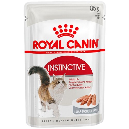 фото Влажный корм для кошек Royal Canin Instinctive, мясное ассорти 85 г (паштет)