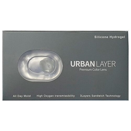 фото Контактные линзы Urban Layer Color Lens D 14.0, 2 шт., R 8,6, D -3,25, Cloud Green, 1 уп.