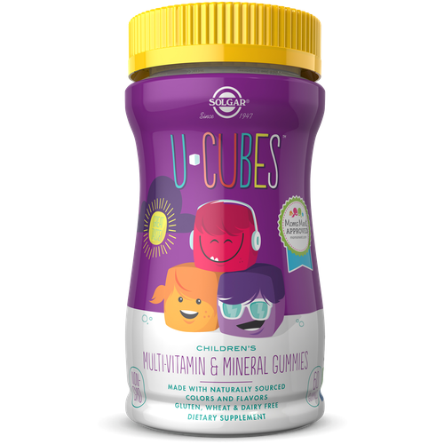 фото U-Cubes children's multi-vitamin & mineral, 270 г, 60 шт., фруктовый