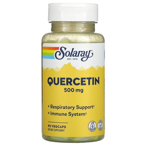 фото Капсулы Solaray Quercetin 500 мг, 100 г, 500 мг, 90 шт.