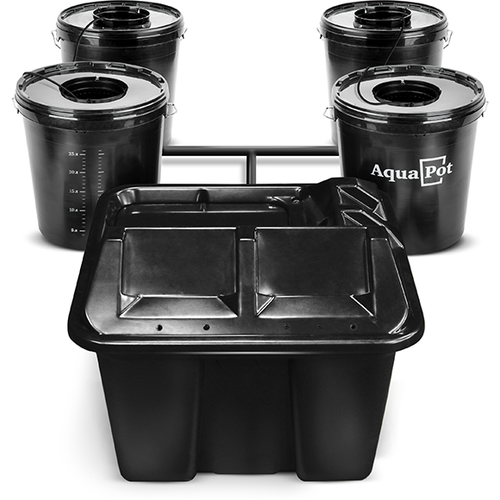 фото AquaPot Гидропонная установка AquaPot E-mode 4, 30 л, черный