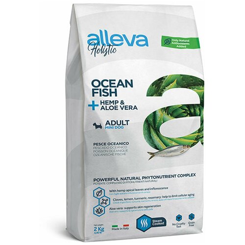 фото Сухой корм ALLEVA Holistic Adult Ocean Fish Mini для взрослых собак мелких пород, 2 кг.