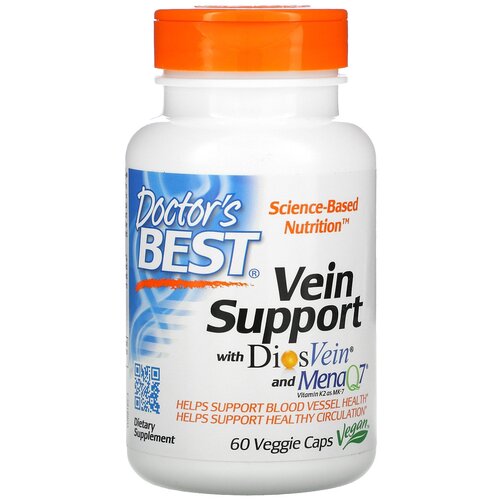 фото Капсулы Doctor's Best Vein Support вег., 80 г, 60 шт.