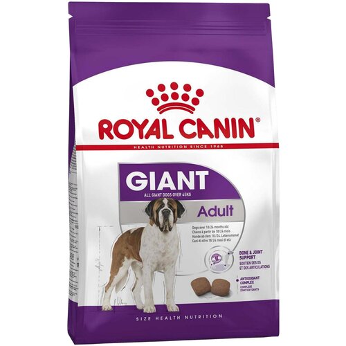 фото Сухой корм для собак Royal Canin Giant, для здоровья костей и суставов 1 уп. х 2 шт. х 4000 г (для крупных пород)