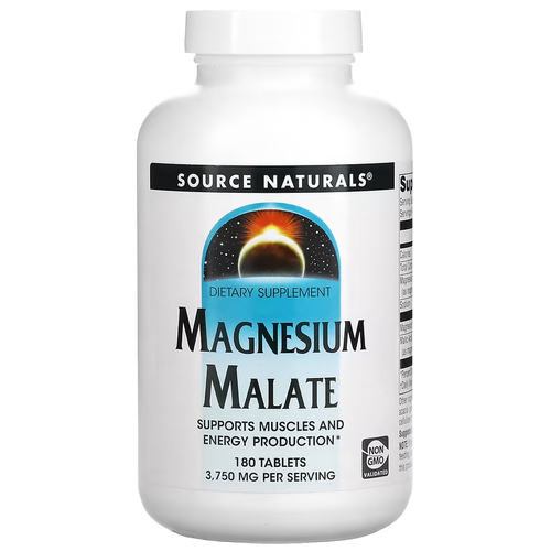 фото Таблетки Source Naturals Magnesium Malate, 390 г, 180 шт.