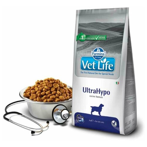 фото FARMINA Vet Life DOG UltraHypo Сухой корм д/собак Диета (при пищевой аллергии) 2 кг