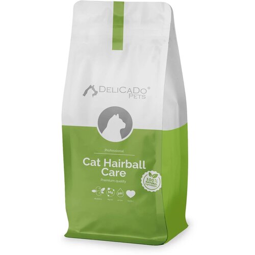 фото Сухой корм для активных стерилизованных кошек D-CaDo Cat Hairball Care с птицей и белой рыбой 10кг