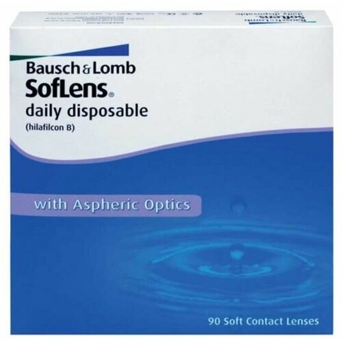 фото Контактные линзы Bausch & Lomb Soflens Daily Disposable, 90 шт., R 8,6, D -0,5