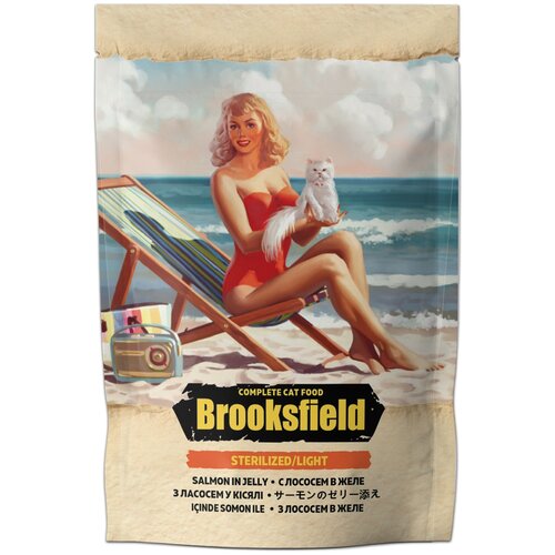 фото Brooksfield Adult Sterilized/Light Cat Salmon паучи для кошек лосось в желе 12 х 85 гр